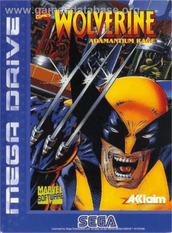 Cover Wolverine Adamantium Rage for Genesis - Mega Drive